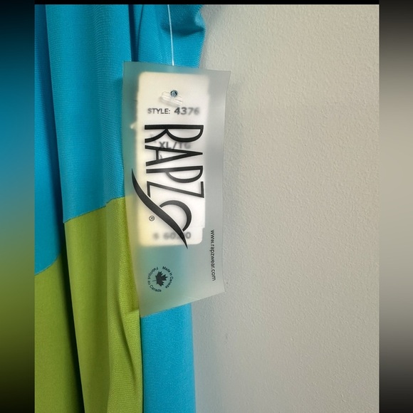 ❤️Rapz Blue and Green Geometric Maxi Dress. Size XL brand new - Picture 3 of 3